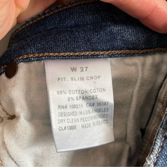 Joe's Jeans Slim Crop Distressed Raw Hem Mid-Rise | SZ 27 - Picture 15 of 16